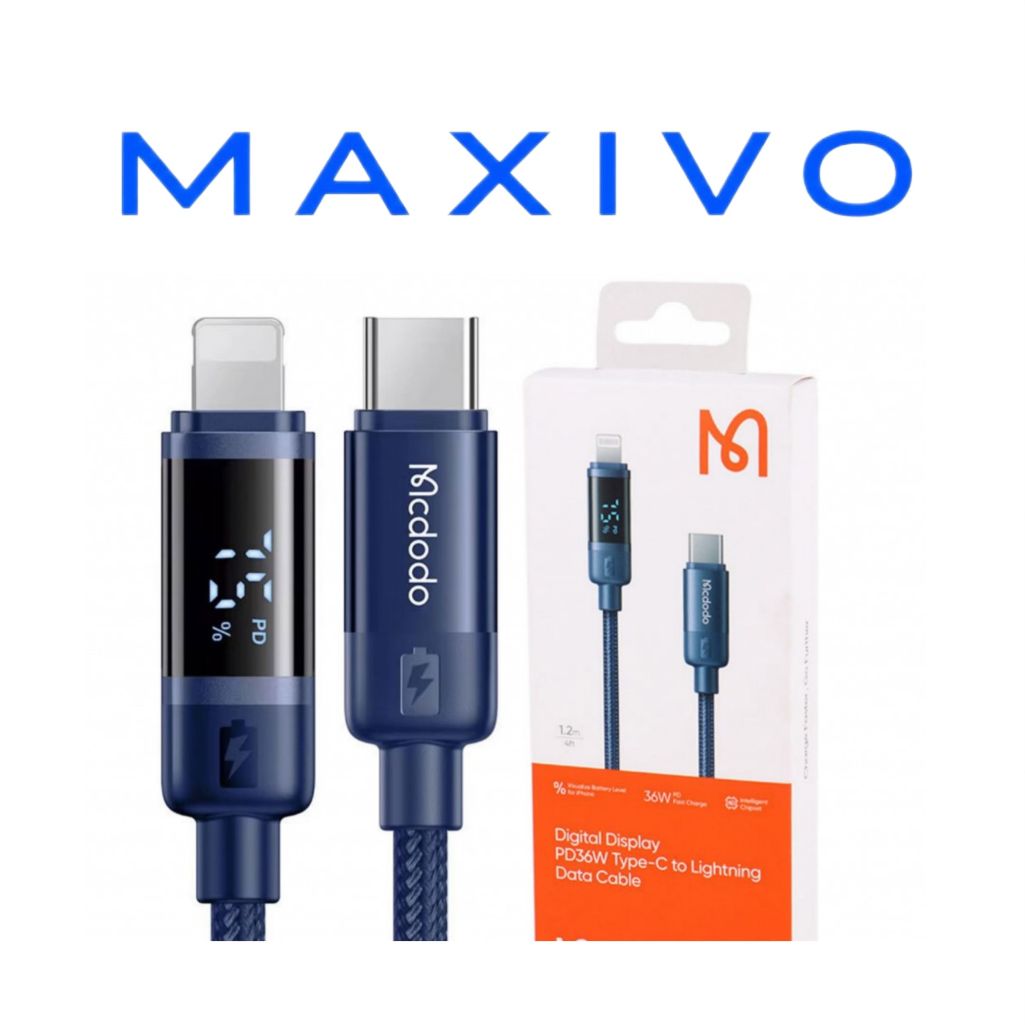 کابل تبدیل فست شارژ Mcdodo CA-521 Type-C To Lightning 3A PD 36W 1.2m