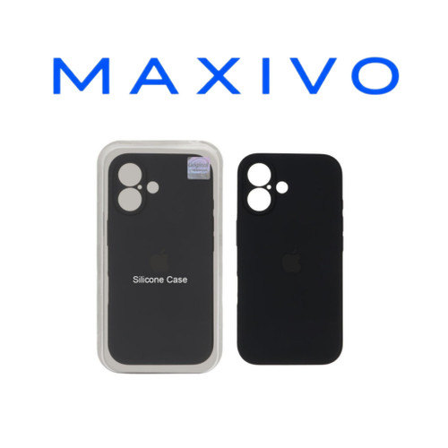 قاب سیلیکونی پاک کنی اورجینال Master Quality مدل Apple iPhone 16 - مشکی (پک دار)