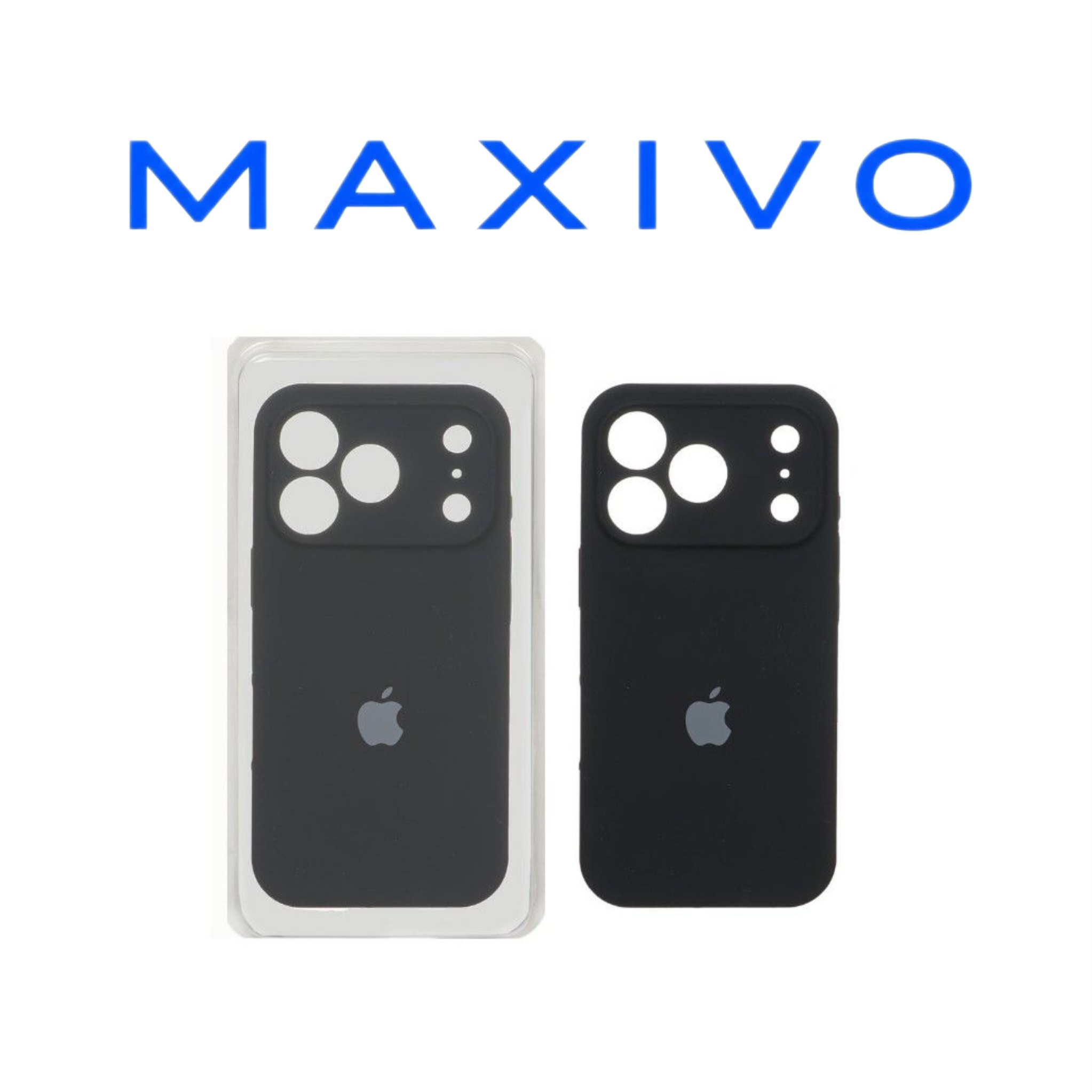 قاب سیلیکونی پاک کنی محافظ لنزدار اورجینال Apple iPhone 17 Pro - مشکی (پک اصلی)