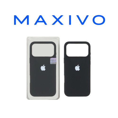 قاب سیلیکونی پاک کنی اورجینال Master Quality مدل Apple iPhone 17 Pro Max - مشکی (پک دار)