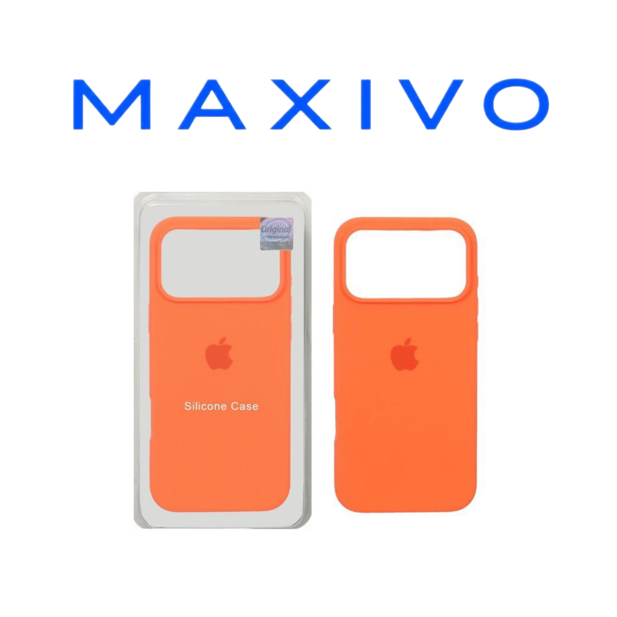 قاب سیلیکونی پاک کنی اورجینال Master Quality مدل Apple iPhone 17 Pro Max - نارنجی (پک دار)