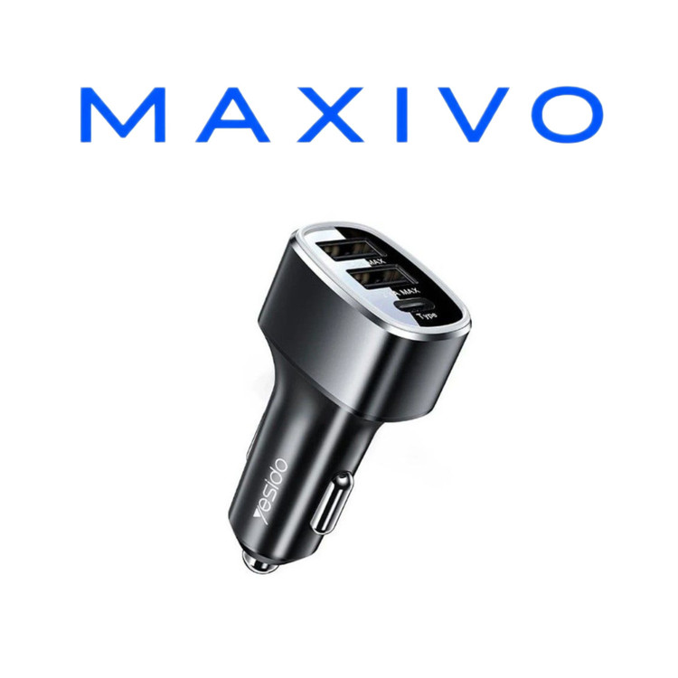 شارژر فندکی فست شارژ Yesido Y47 QC3.0 PD 3A 25W