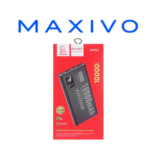 پاوربانک (PD و فست شارژ) Denmen 22.5W 10000mAh مدل DP43