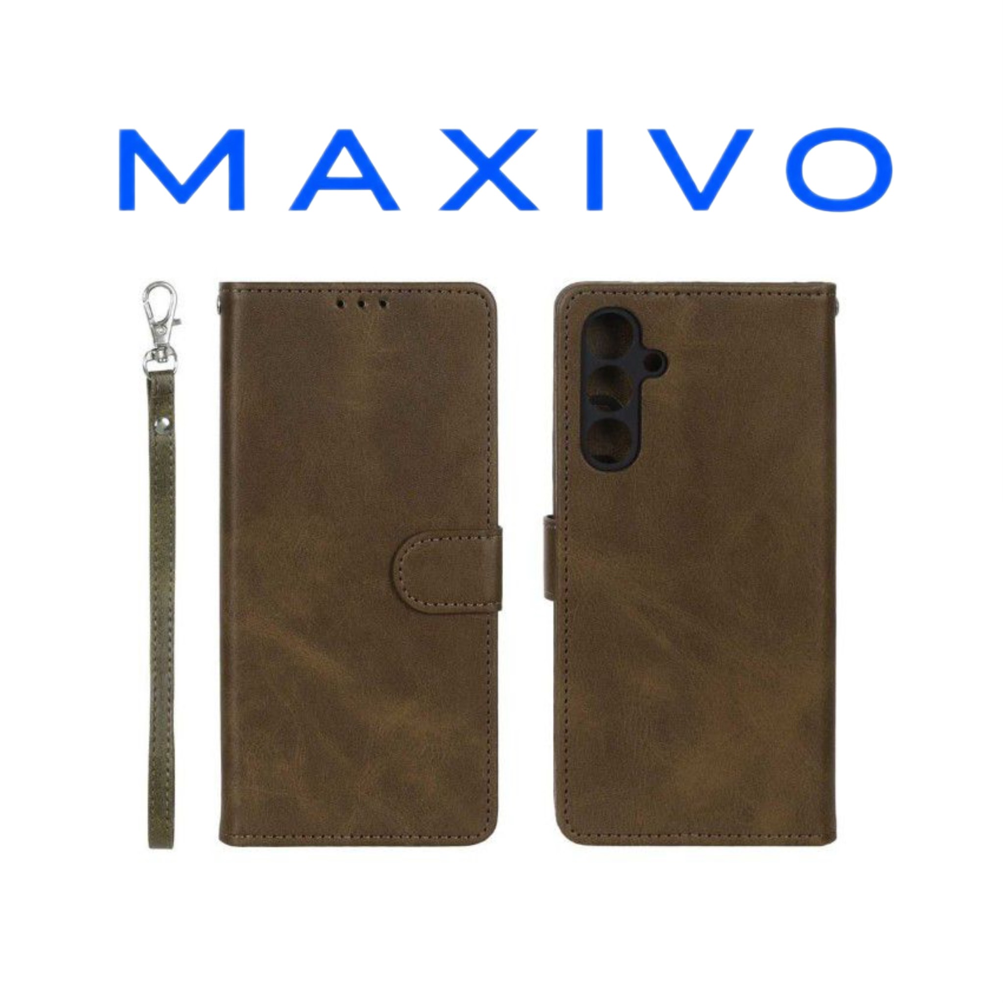کیف موبایل مگنتی درجه یک MNC مدل Samsung Galaxy A25 5G - سبز زیتونی