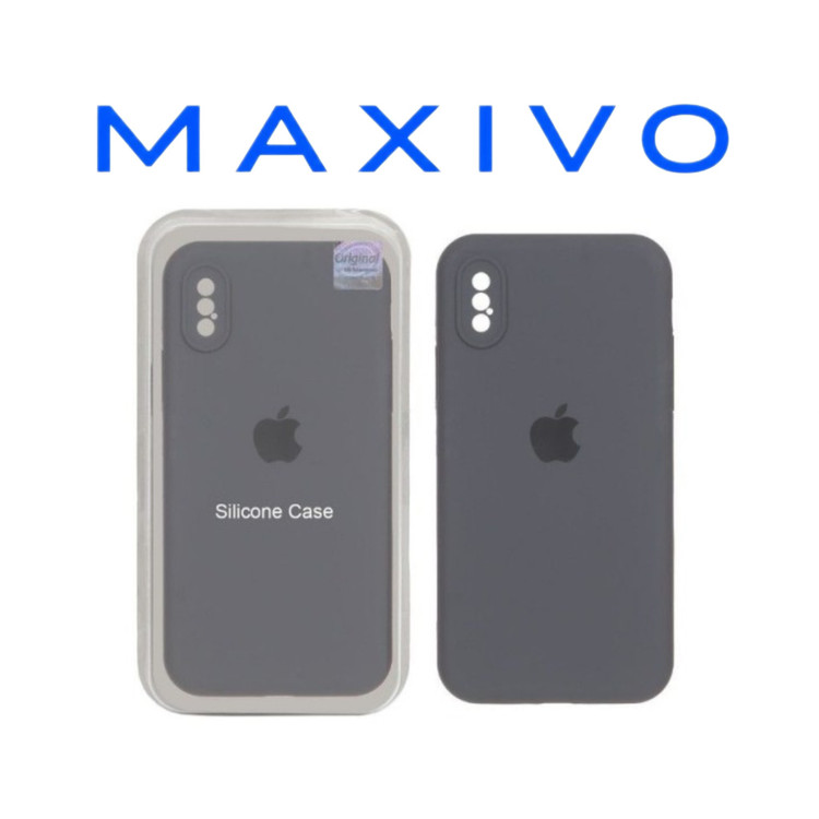 قاب سیلیکونی پاک کنی اورجینال Master Quality مدل Apple iPhone X / iPhone XS - خاکستری (پک دار)