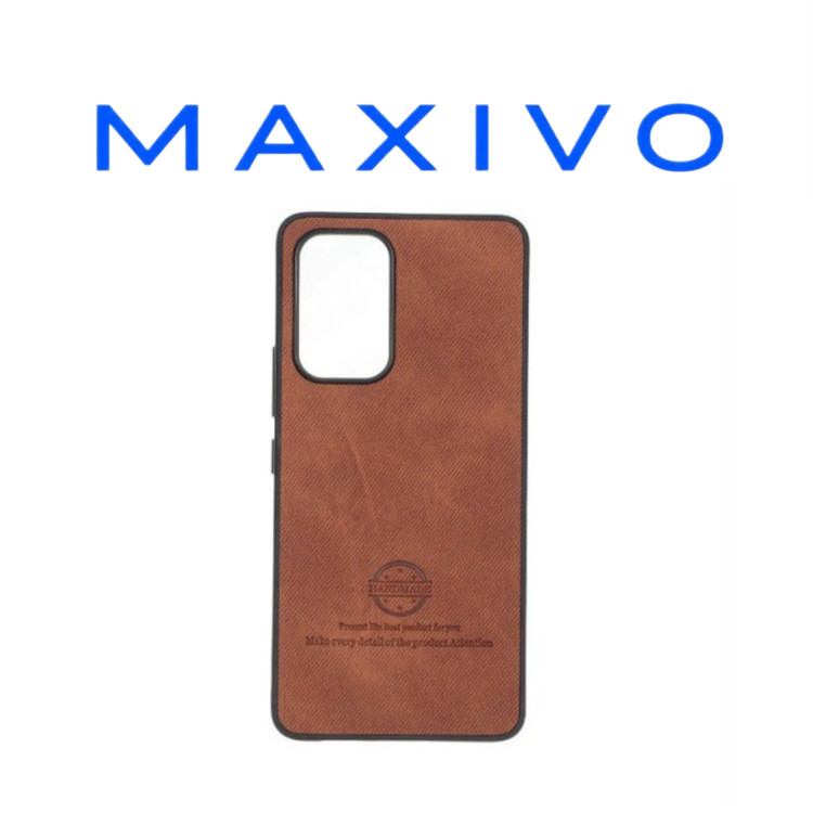 قاب HandMade جیر طرح پارچه ای Samsung Galaxy A53 - قهوه ای