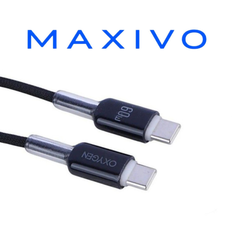 کابل دو سر تایپ سی فست شارژ 60 وات اکسیژن LX-23 طول 1 متر