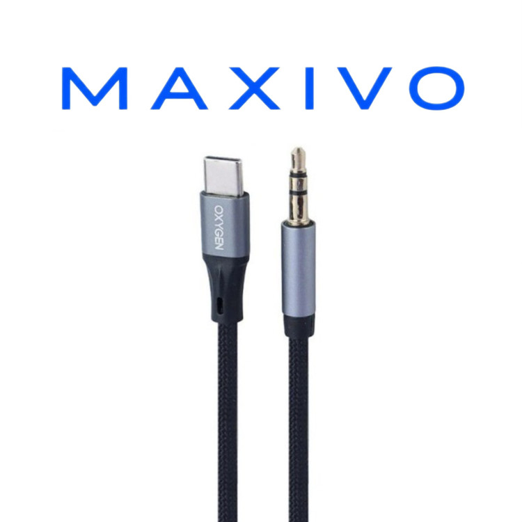 کابل تبدیل Type-C به AUX اکسیژن AUX-06 طول 1 متر