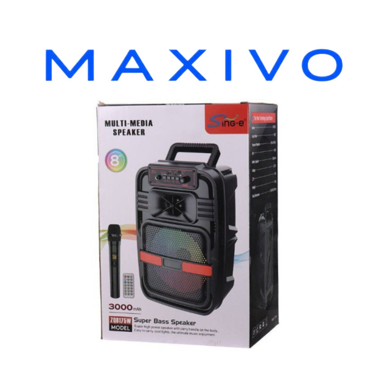 اسپیکر بلوتوثی سینگ ای ZQS8175W + میکروفون و ریموت کنترل