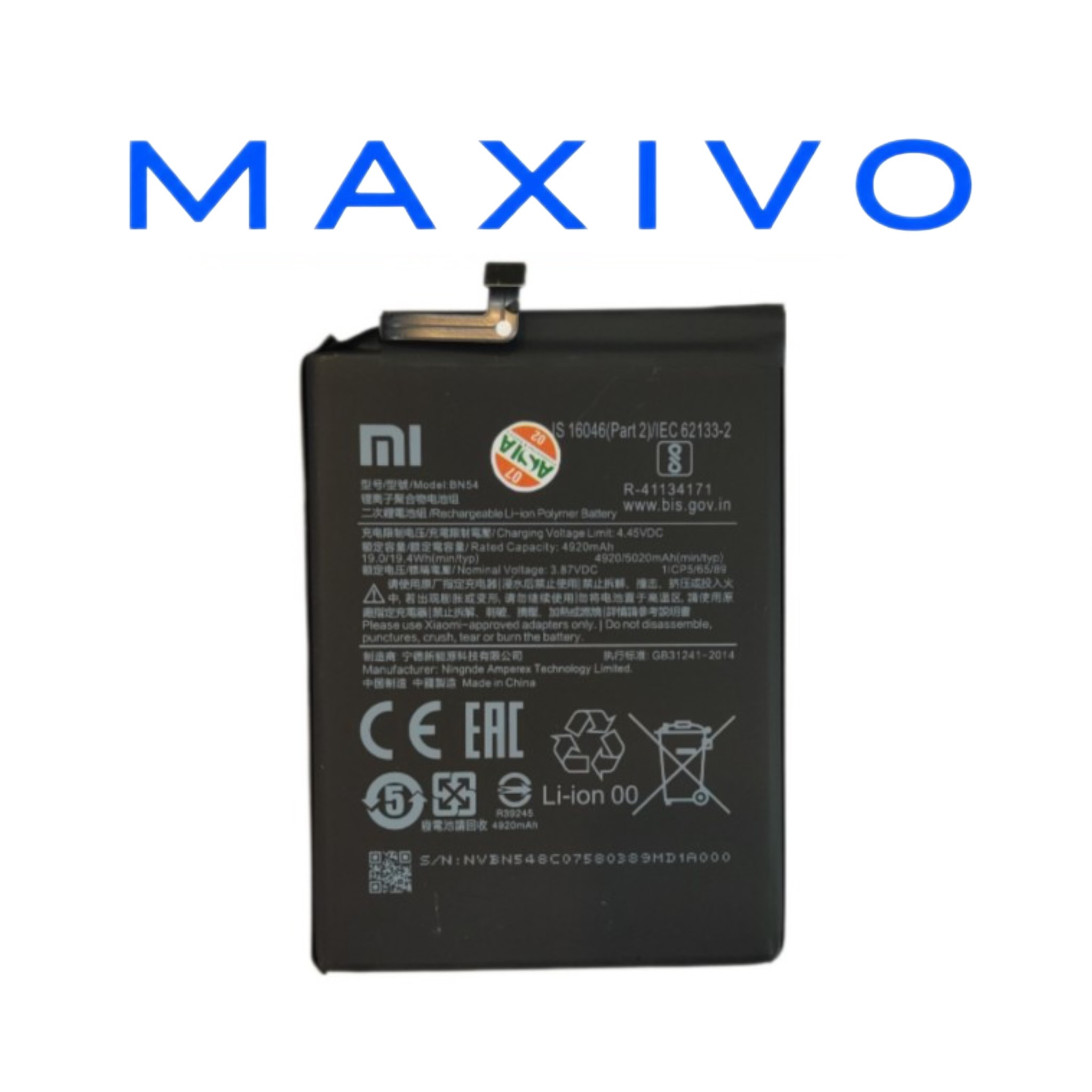 battery xiaomi redmi 9 - note 9 - BN 54