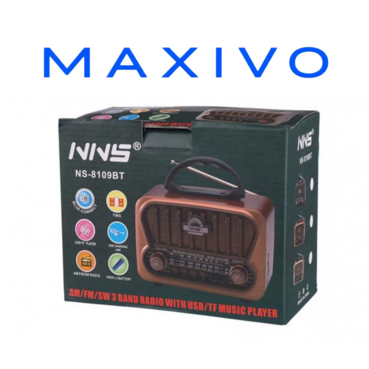 رادیو اسپیکر بلوتوثی رم و فلش خور NNS NS-8109BT