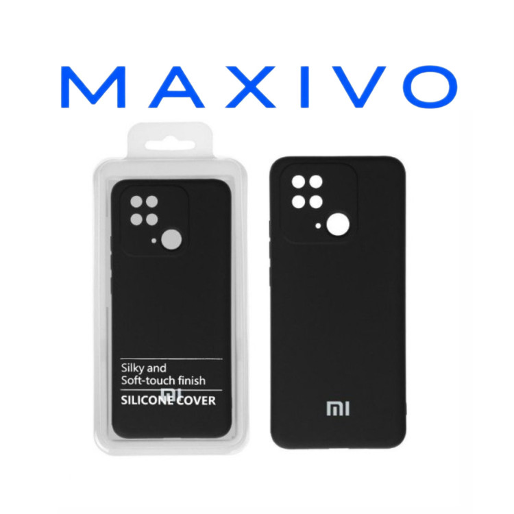 قاب نیو سیلیکون محافظ لنزدار RFF مدل Xiaomi Redmi 10C / Poco C40 مشکی (پک دار)