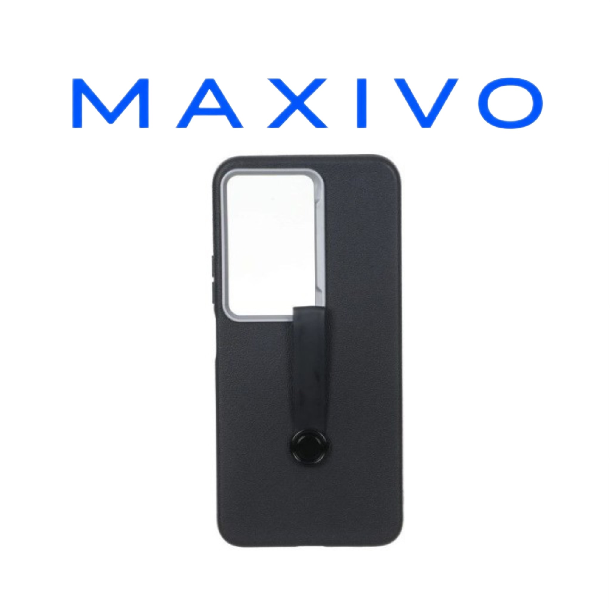 قاب Texture فینگر بند لنز سیلور Xiaomi Redmi 15 4G - مشکی