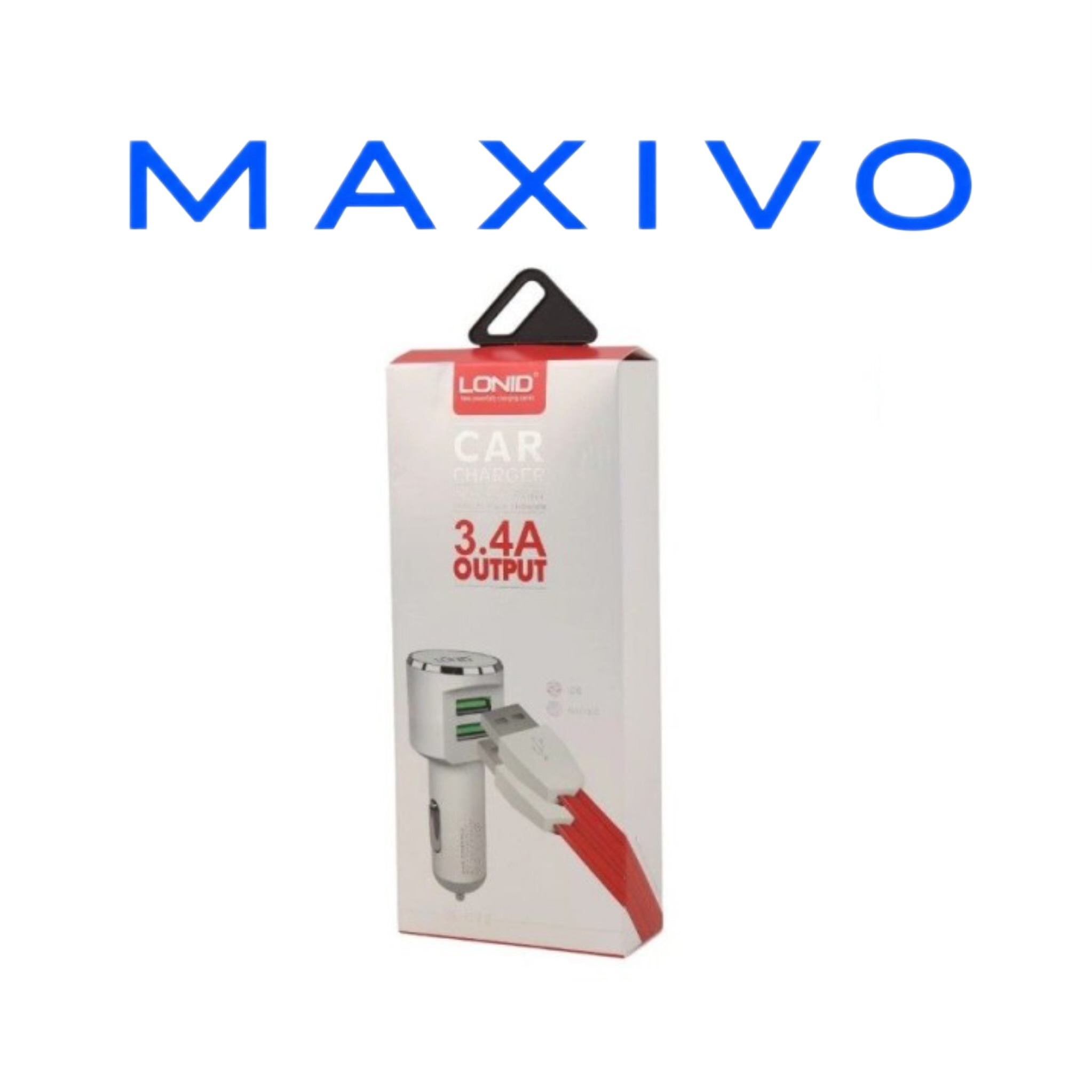 شارژر فندکی Lonid DL-C29 3.4A 17W + کابل تایپ سی