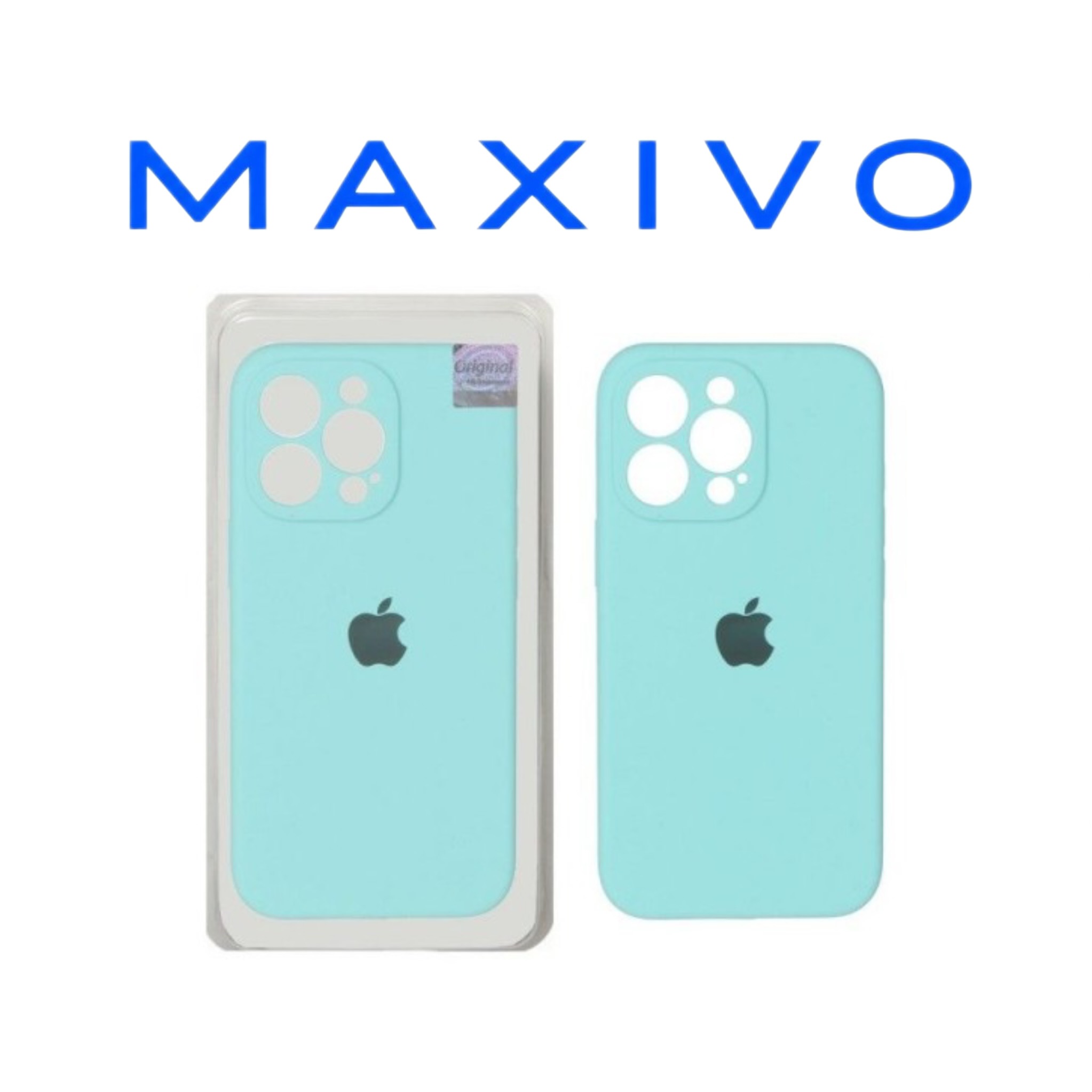 قاب سیلیکونی پاک کنی اورجینال Master Quality مدل Apple iPhone 13 Pro - سبزآبی (پک دار)