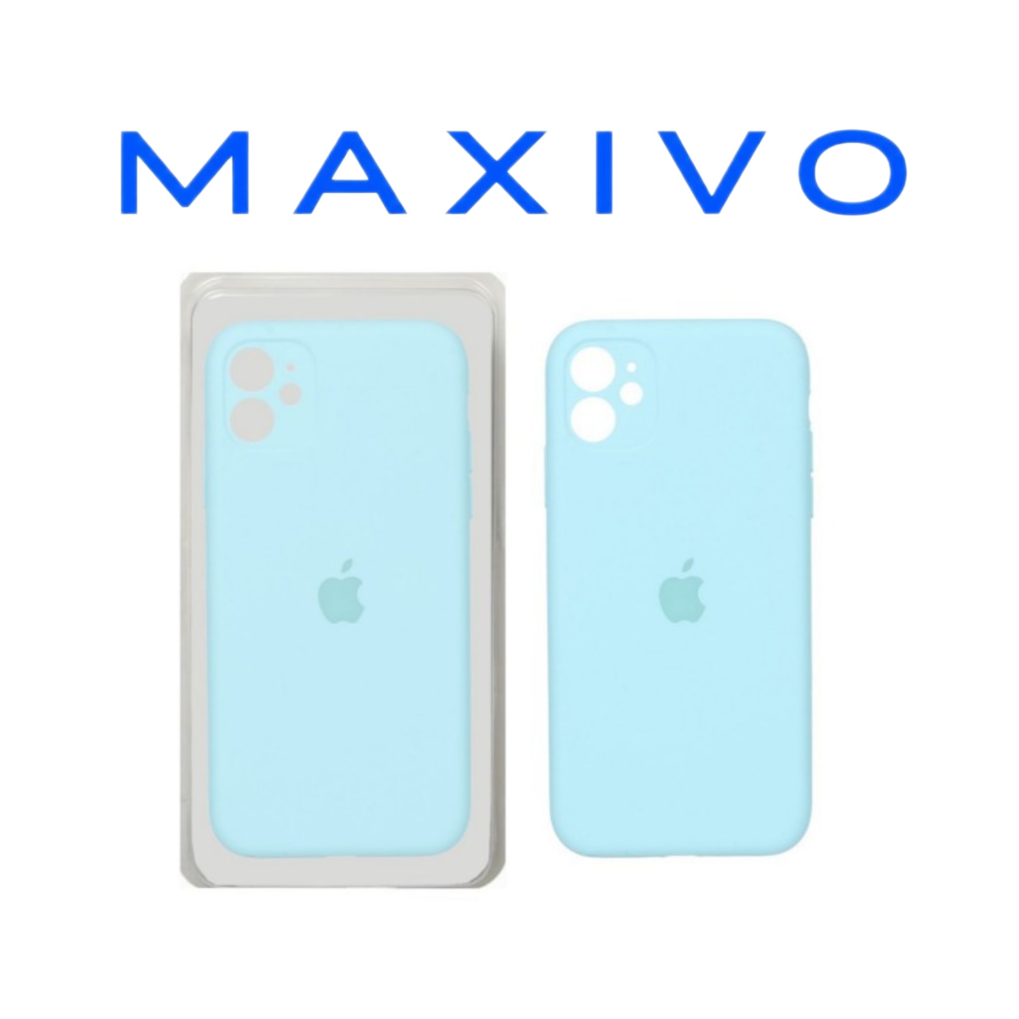 قاب سیلیکونی پاک کنی محافظ لنزدار اورجینال Apple iPhone 11 - فیروزه ای
