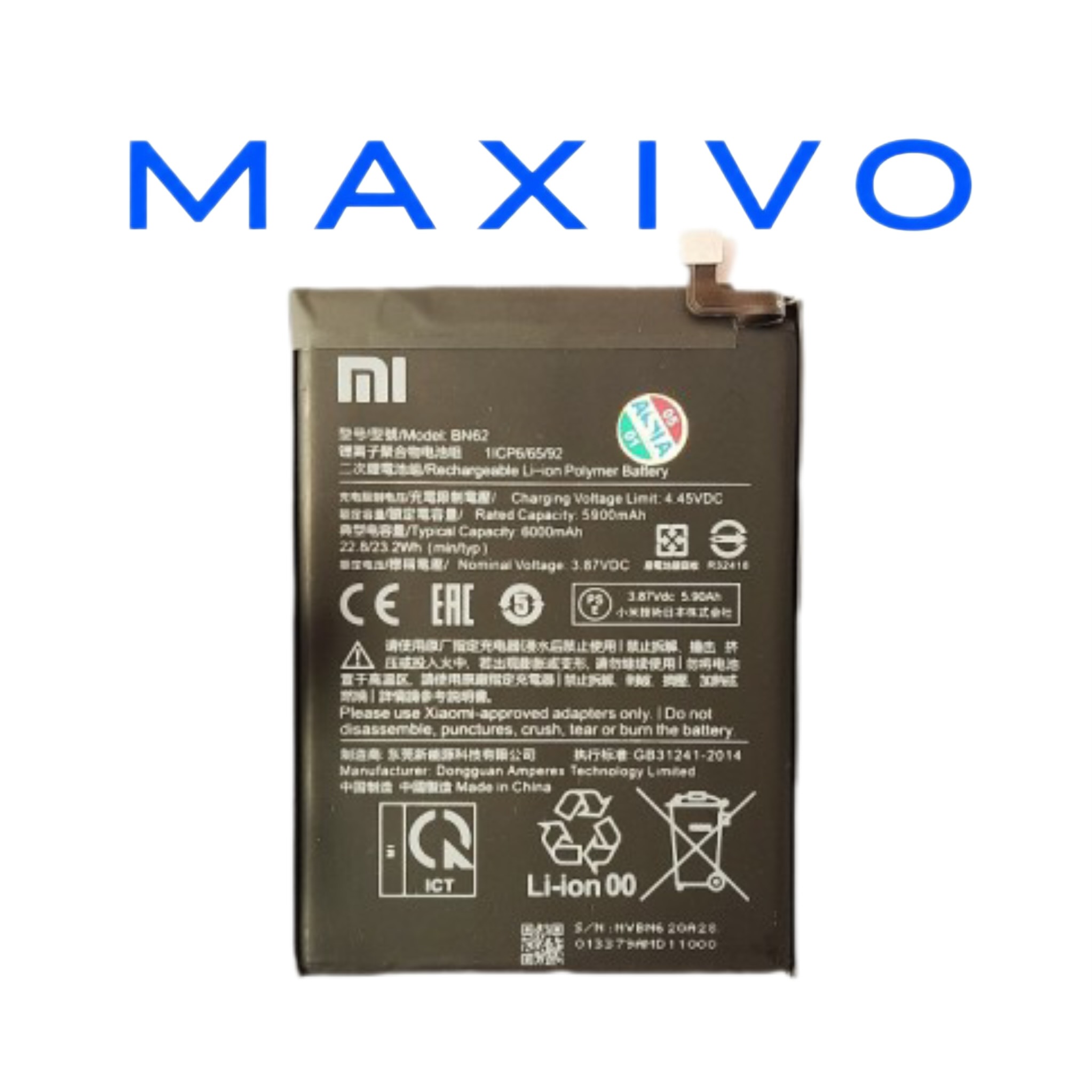 battery xiaomi Poco M3 - Xiaomi Redmi 9T - BN62